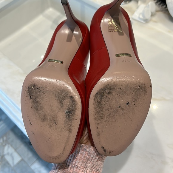 Gucci red sandals, high heel, mint condition, including box and dust bag - Picture 3 of 15